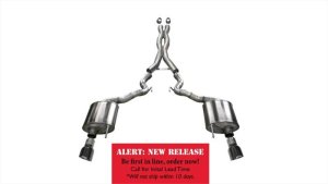 Ford Mustang Performance Exhaust - Dual Rear Exit - CORSA Performance - Cat-Back Sport - Black - `15-`17